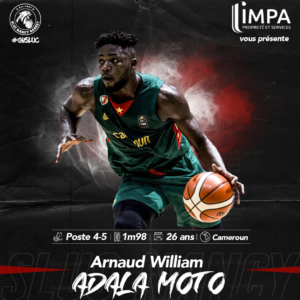 Arnaud William Adala Moto est le nouveau poste 4 du SLUC !